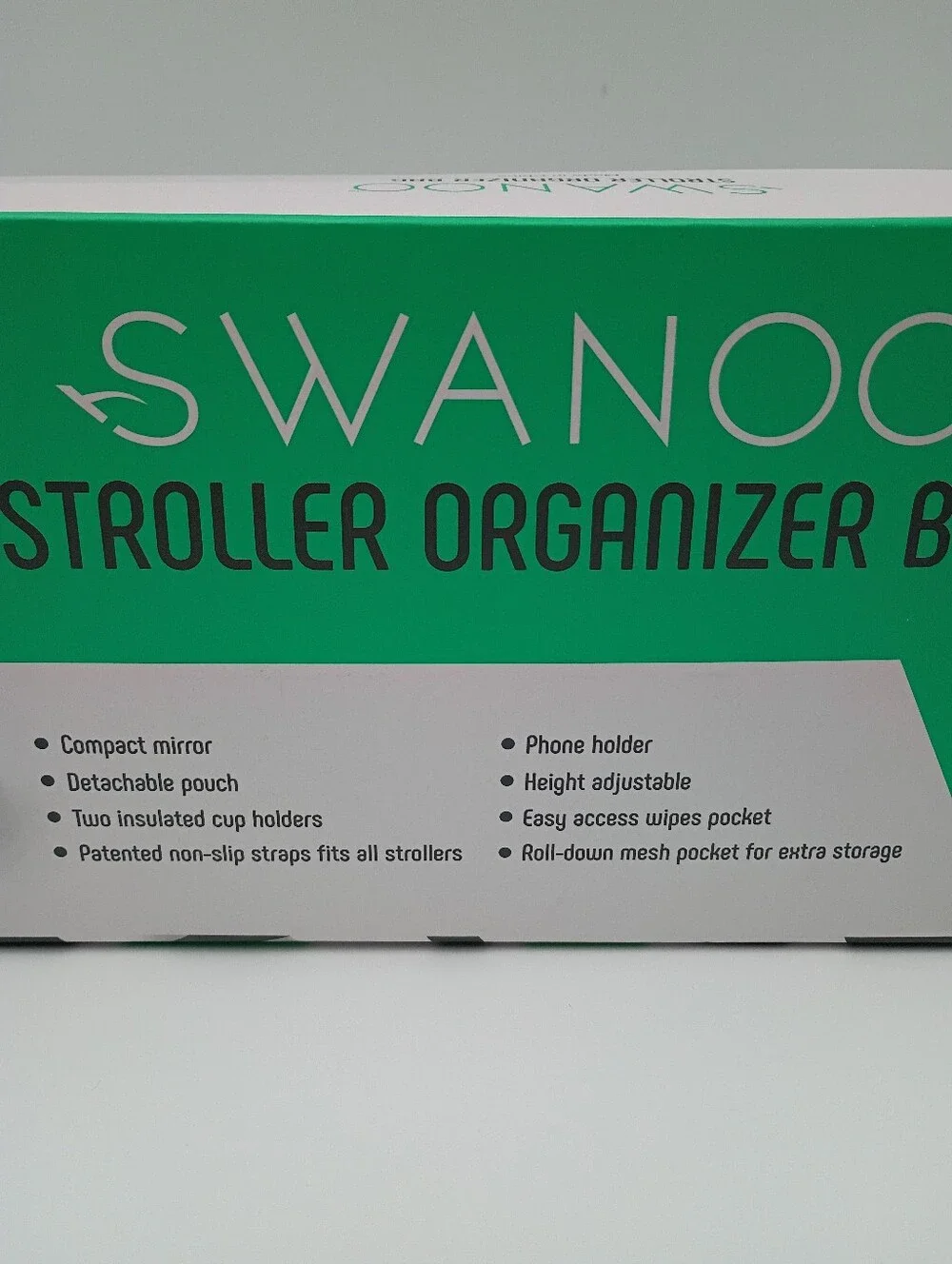 Swanoo Stroller Organizer Bag. Denim Blue. Open Box